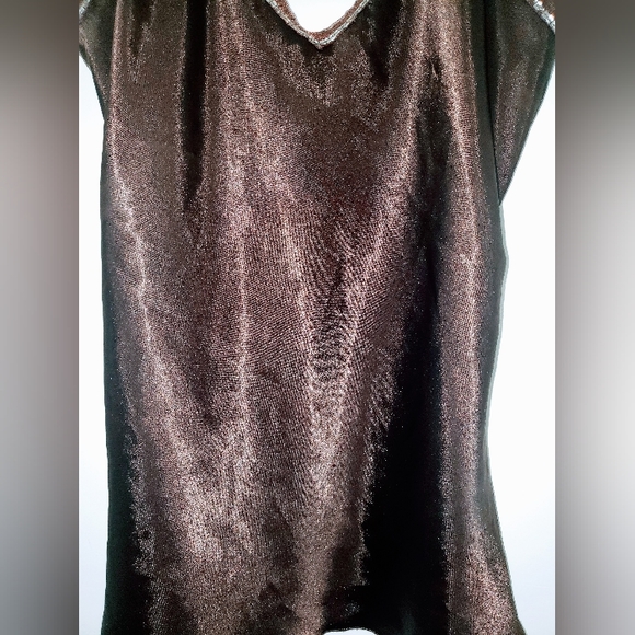 Sz S DAMODA brown silky cami top - Picture 7 of 9